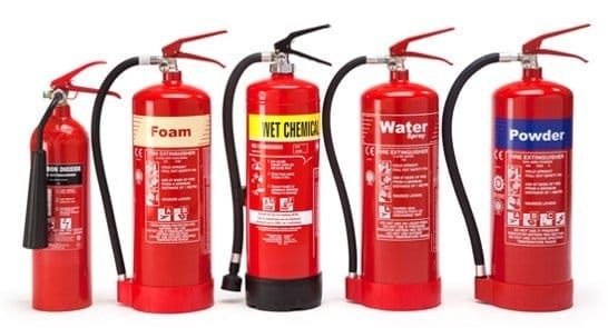 Portable fire extinguishers