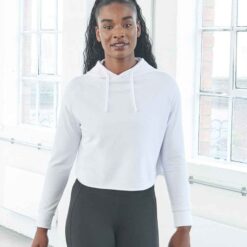 AWDis Ladies Cool Cross Back Cropped Hoodie