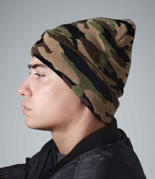 Beechfield Camo Cuffed Beanie