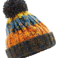 Beechfield Junior Corkscrew Pom Pom Beanie