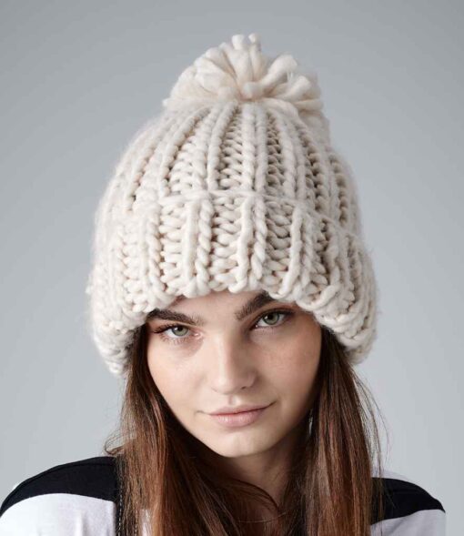 Beechfield Oversized Hand Knit Beanie