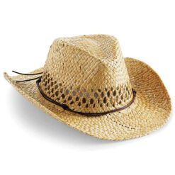 Beechfield Straw Cowboy Hat