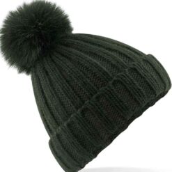 Beechfield Verbier Fur Pop Pom Beanie