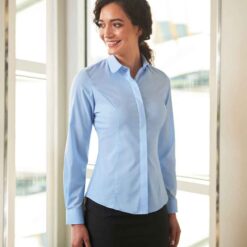 Brook Taverner Ladies Trevi Long Sleeve Poplin Shirt