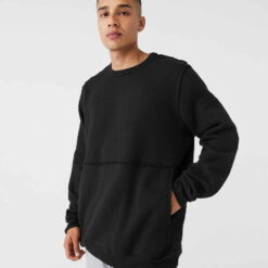 Canvas Unisex Raw Seam Crew Neck Pullover