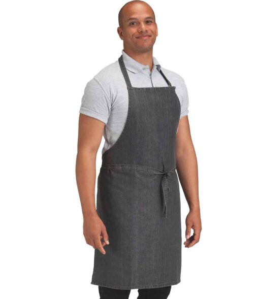 Dennys Cross Dyed Denim Bib Apron