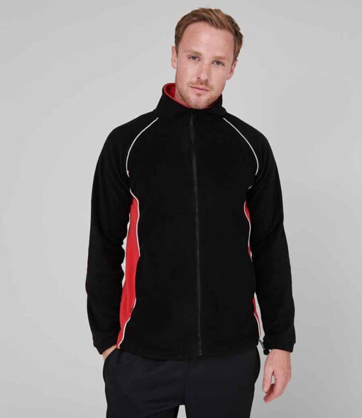 Finden and Hales Contrast Micro Fleece Jacket