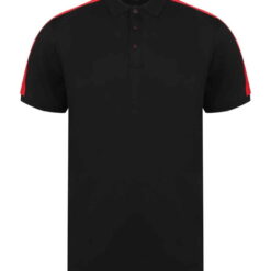 Finden and Hales Unisex Contrast Panel Piqué Polo Shirt