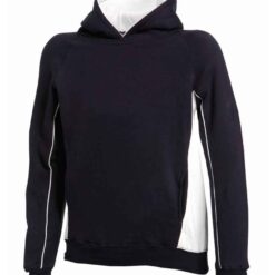 Finden + Hales Kids Contrast Hooded Sweatshirt - Navy/White, 13-14