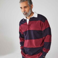 Front Row Sewn Stripe Rugby Shirt