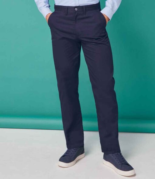 Henbury 65/35 Flat Fronted Chino Trousers