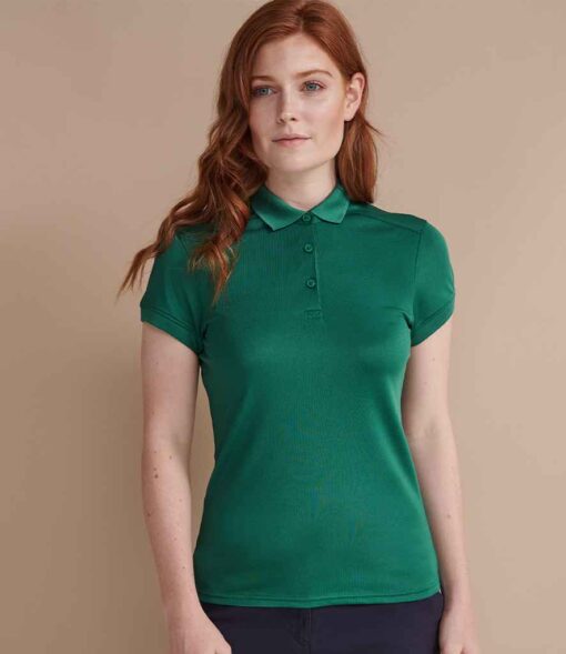 Henbury Ladies Slim Fit Stretch Microfine Piqué Polo Shirt