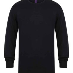 Henbury Lightweight Cotton Acrylic Crew Neck Sweater