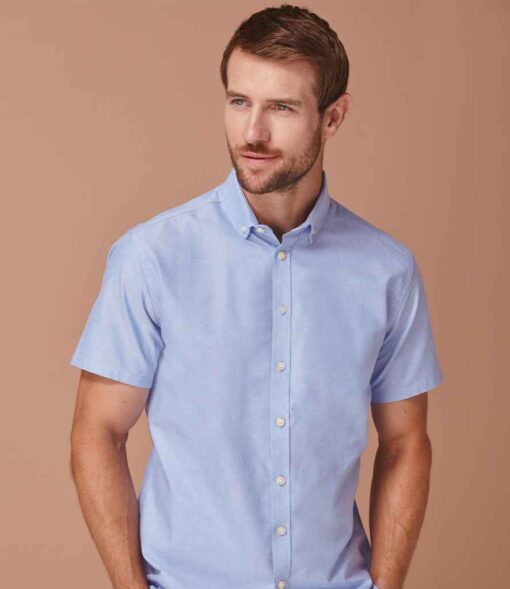 Henbury Modern Short Sleeve Regular Fit Oxford Shirt