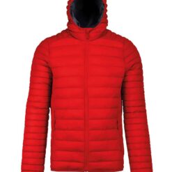 Kariban Lightweight Hooded Padded Jacket - Red, 3XL