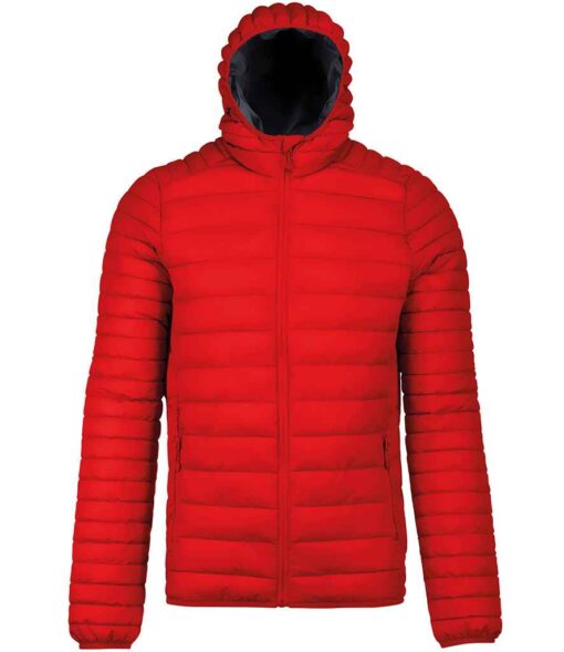 Kariban Lightweight Hooded Padded Jacket - Red, 3XL