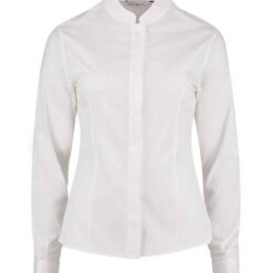 Kustom Kit Ladies Long Sleeve Tailored Mandarin Collar Shirt