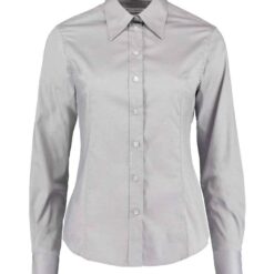 Kustom Kit Ladies Premium Long Sleeve Tailored Oxford Shirt