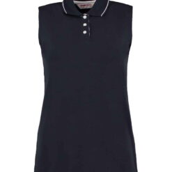 Kustom Kit Ladies Proactive Sleeveless Cotton Piqué Polo Shirt