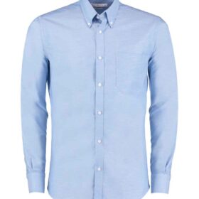 Kustom Kit Long Sleeve Slim Fit Workwear Oxford Shirt