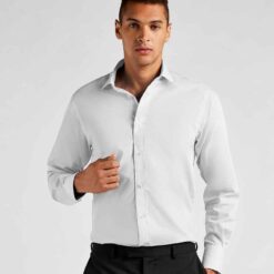 Kustom Kit Long Sleeve Tailored Business Shirt