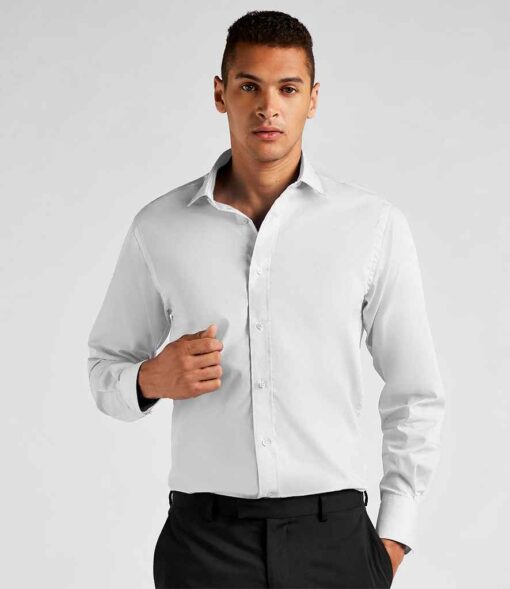 Kustom Kit Long Sleeve Tailored Business Shirt