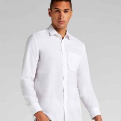 Kustom Kit Long Sleeve Tailored Poplin Shirt