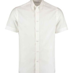 Kustom Kit Premium Short Sleeve Tailored Oxford Shirt