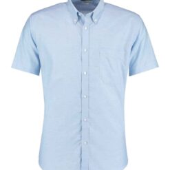 Kustom Kit Short Sleeve Slim Fit Oxford Shirt