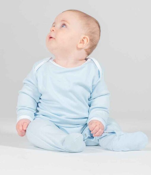 Larkwood Contrast Baby Sleepsuit