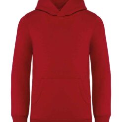 Native Spirit Kids Hooded Sweatshirt - Hibiscus Red, 12-14 yrs