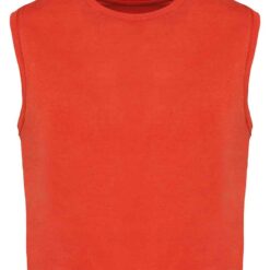 Native Spirit Ladies Cropped Tank Top - Washed Paprika, L