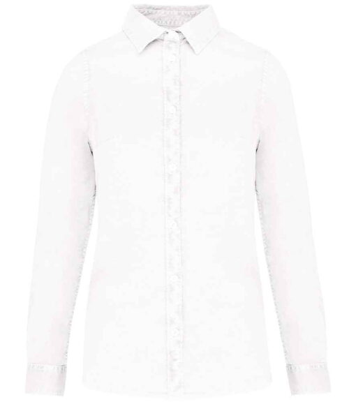 Native Spirit Ladies Washed Long Sleeve Shirt