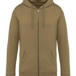Native Spirit Unisex Full Zip Hoodie - Light Olive Green, 4XL