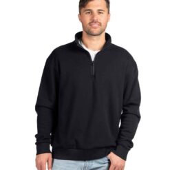 Next Level Apparel Unisex Santa Cruz 1/4 Zip Sweatshirt