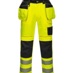 Portwest PW3 Hi-Vis Trousers - Yellow/Black, 42/R