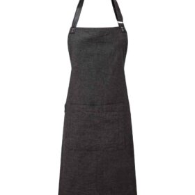 Premier Annex Oxford Bib Apron - Black