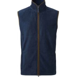 Premier Artisan Fleece Gilet - Navy/Brown, 3XL