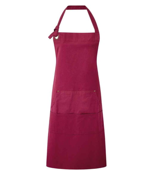 Premier Calibre Heavy Canvas Pocket Apron - Burgundy