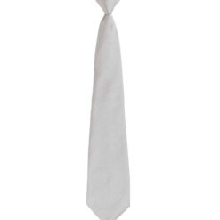 Premier 'Colours' Fashion Clip Tie - Silver