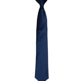 Premier 'Colours' Satin Clip Tie - Navy