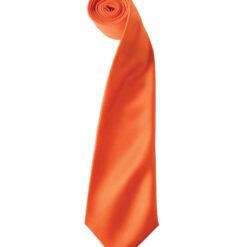 Premier 'Colours' Satin Tie - Orange