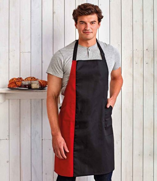 Premier Contrast Bib Apron