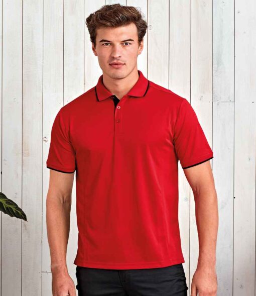 Premier Contrast Coolchecker® Piqué Polo Shirt