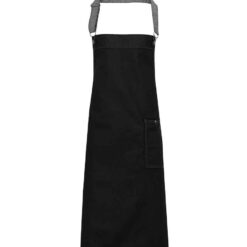 Premier District Bib Apron - Black Denim