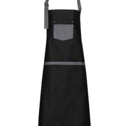 Premier Domain Bib Apron - Black Denim