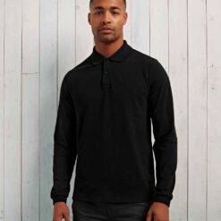 Premier Essential Unisex Long Sleeve Polo Shirt