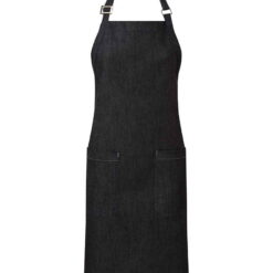Premier Fairtrade Organic Cotton Denim Bib Apron - Indigo Denim