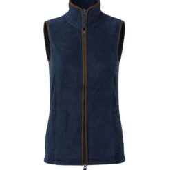 Premier Ladies Artisan Fleece Gilet - Navy/Brown, 3XL