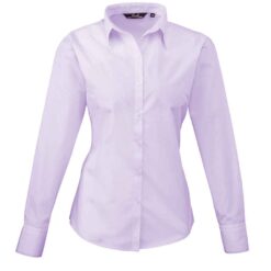 Premier Ladies Long Sleeve Poplin Blouse